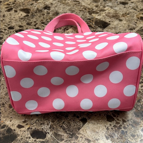 Kate Spade Pink and White Polka Dot lunch Tote - Picture 4 of 7